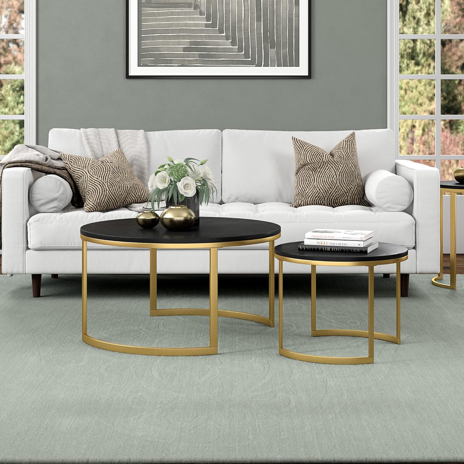 How We Styled the Henn&Hart Nested Coffee tables for Our Space