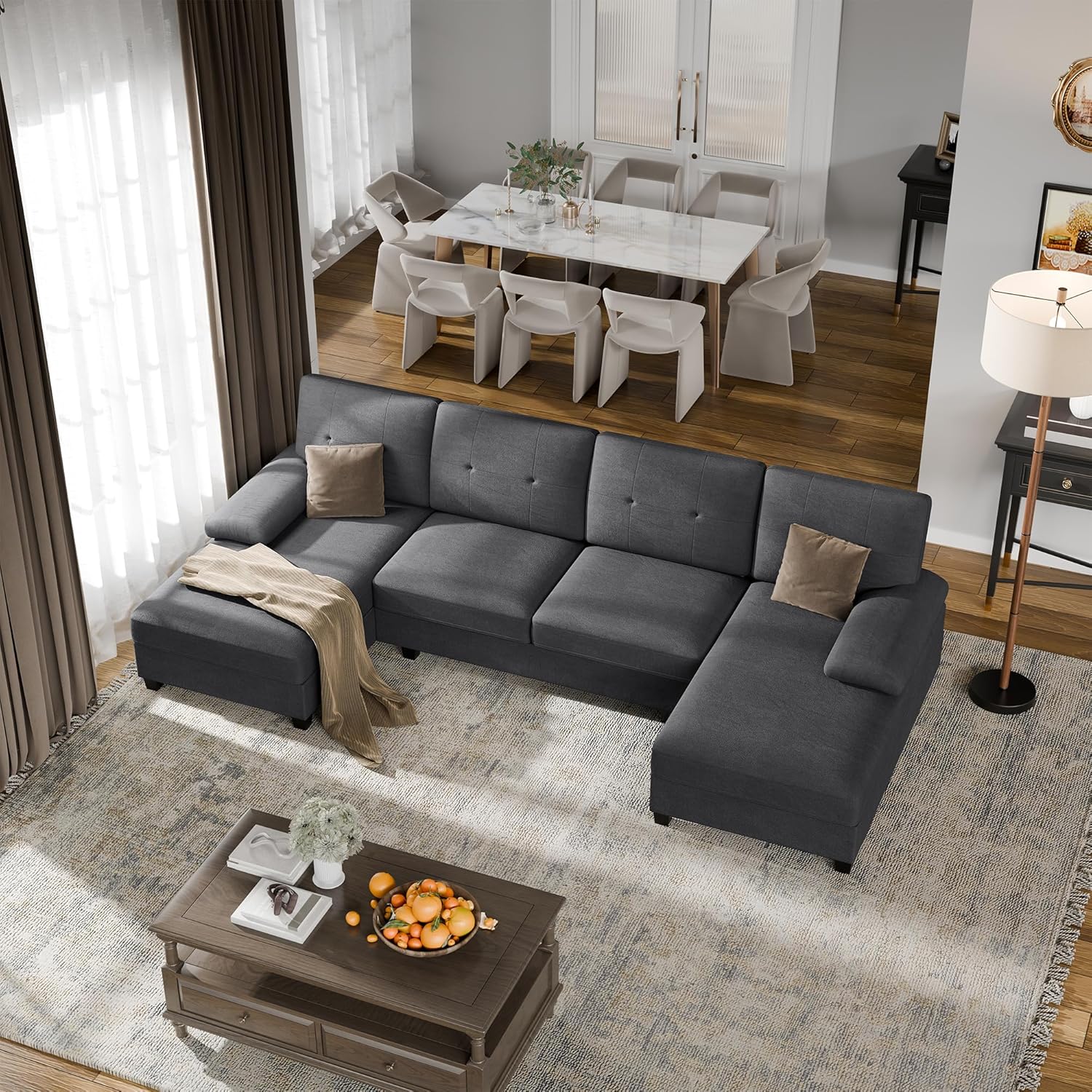 How We Found ⁢Comfort and Style in Walsunny's U-Shaped Sectional Sofa