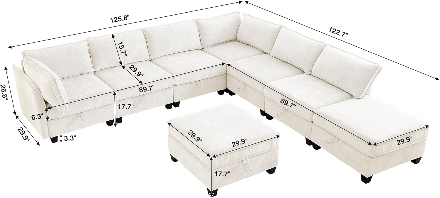 Our Review: The Oversize Modular Sofa's comfort and Clever Storage