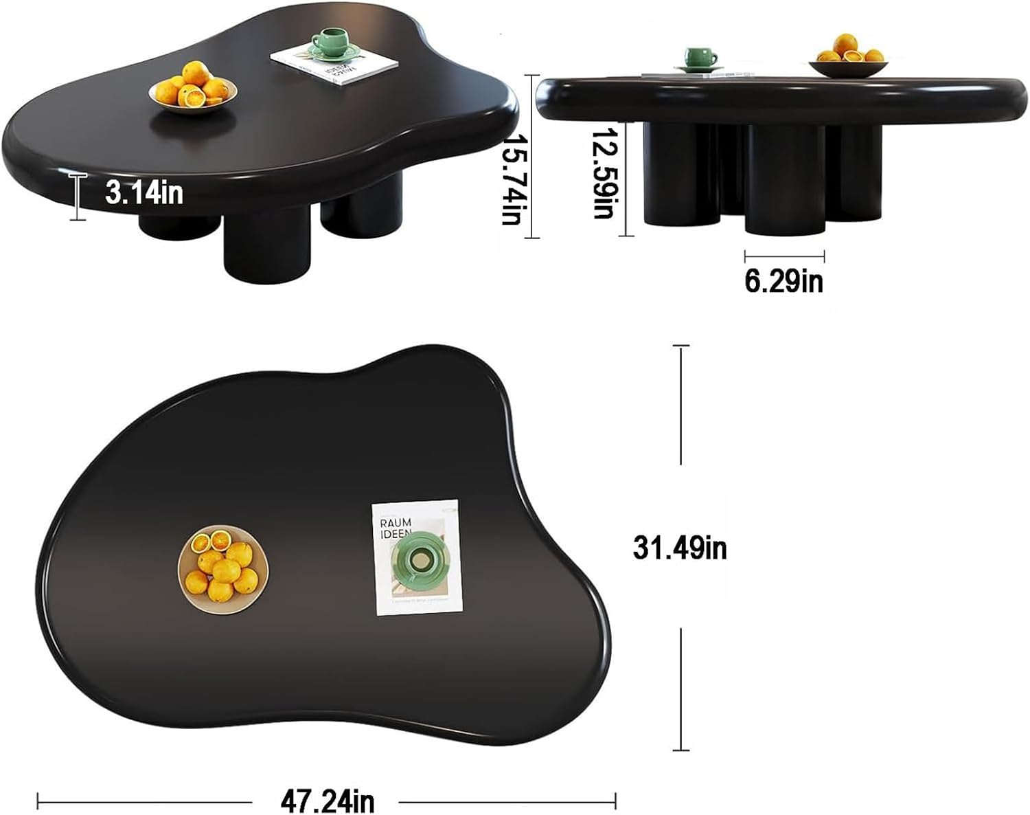 Why We ​Love Our‌ Cloud-Shaped​ Black Coffee Table's Charm