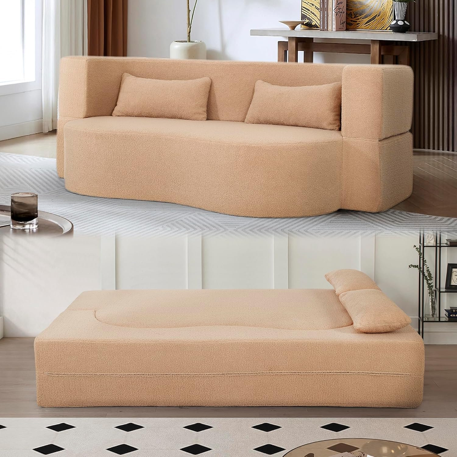 Our Take on Polibi's Space-Saving 2-in-1 Teddy Sofa Bed