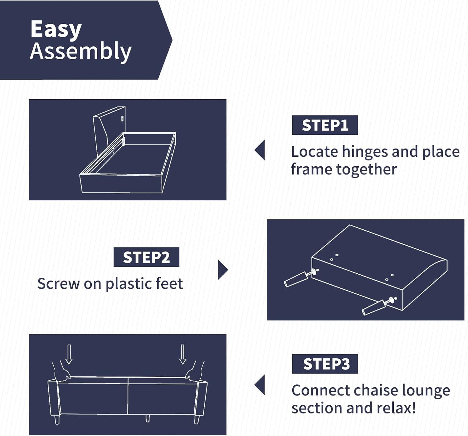 Our Honest Take on ZAFLY's Stylish 3-Piece ⁤Sectional Sofa Set
