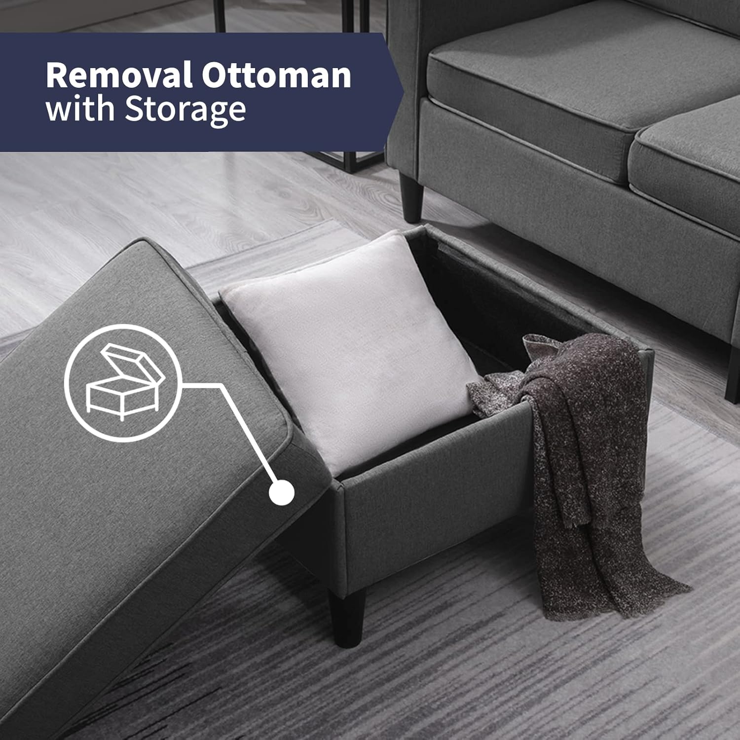 Our Honest Take on ZAFLY's Stylish 3-Piece Sectional Sofa ⁤set