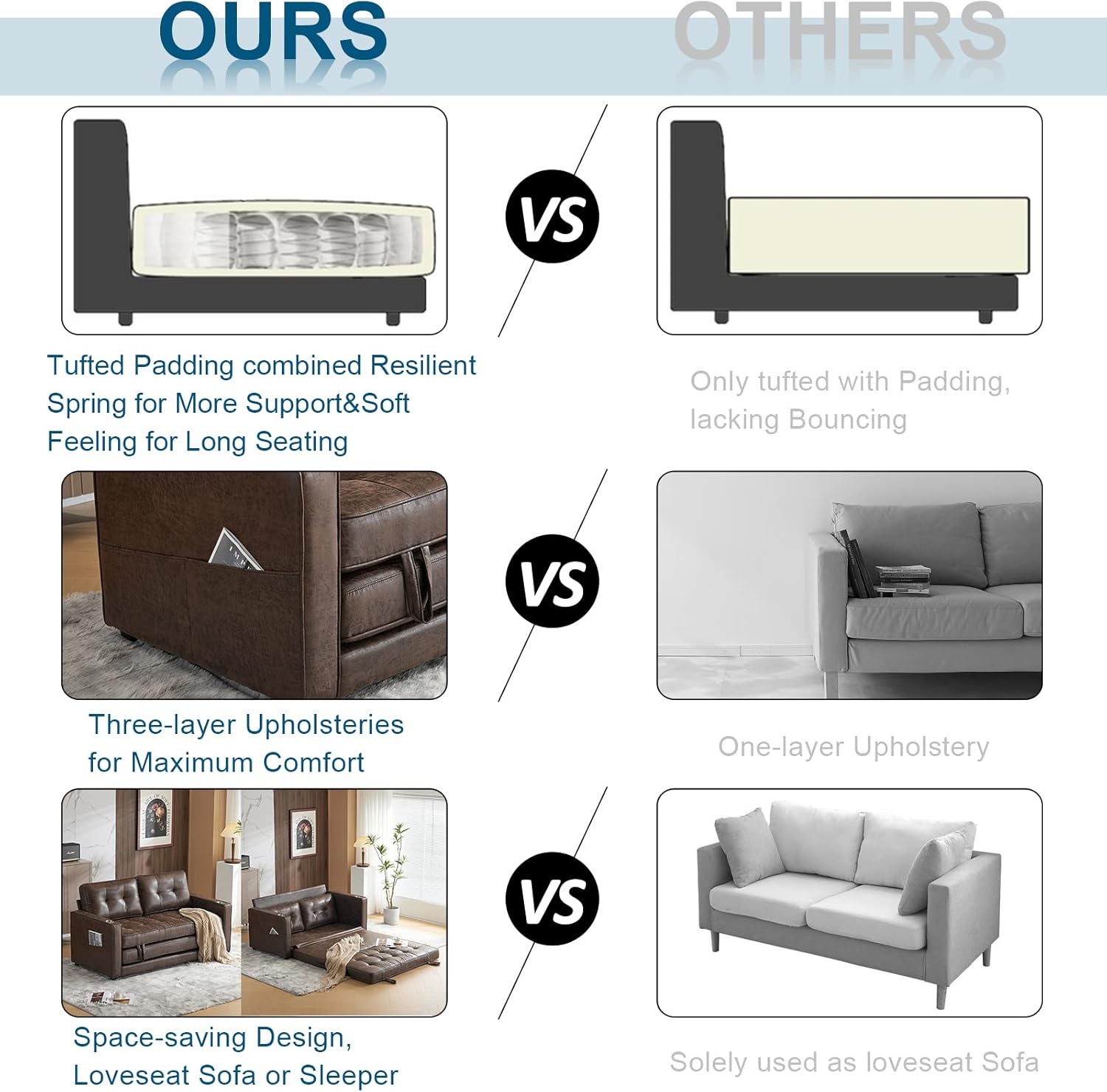 Our Review: VINGLI Futon Sofa Bed's Comfort and Versatility unpacked