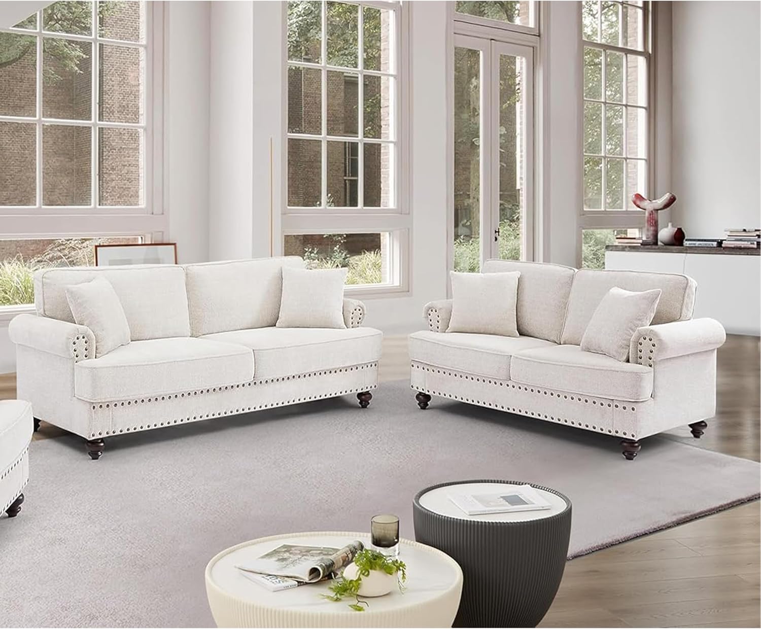 Our Honest Take on FANYE's Classic chenille Sofa​ Set for Six