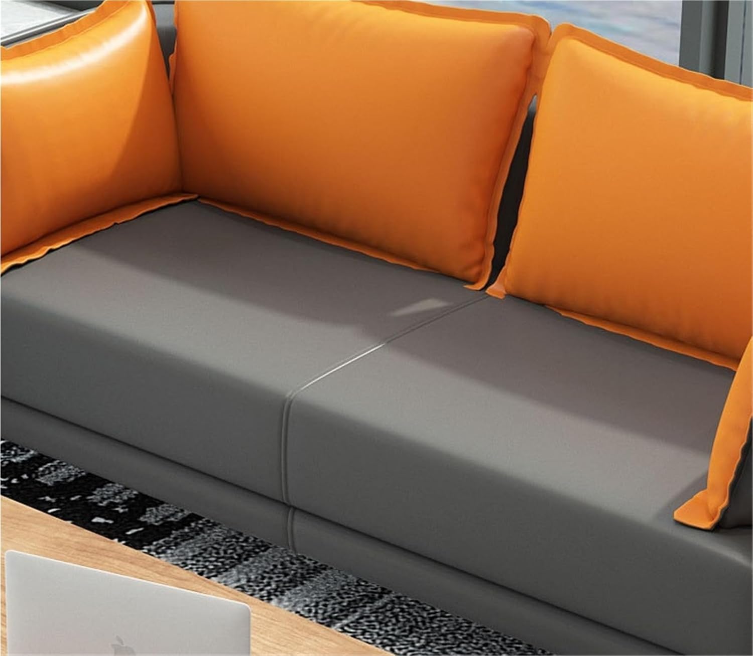 Our Take on the JINSHANLI Leather ​Multi-Color Sofa for Office & Home