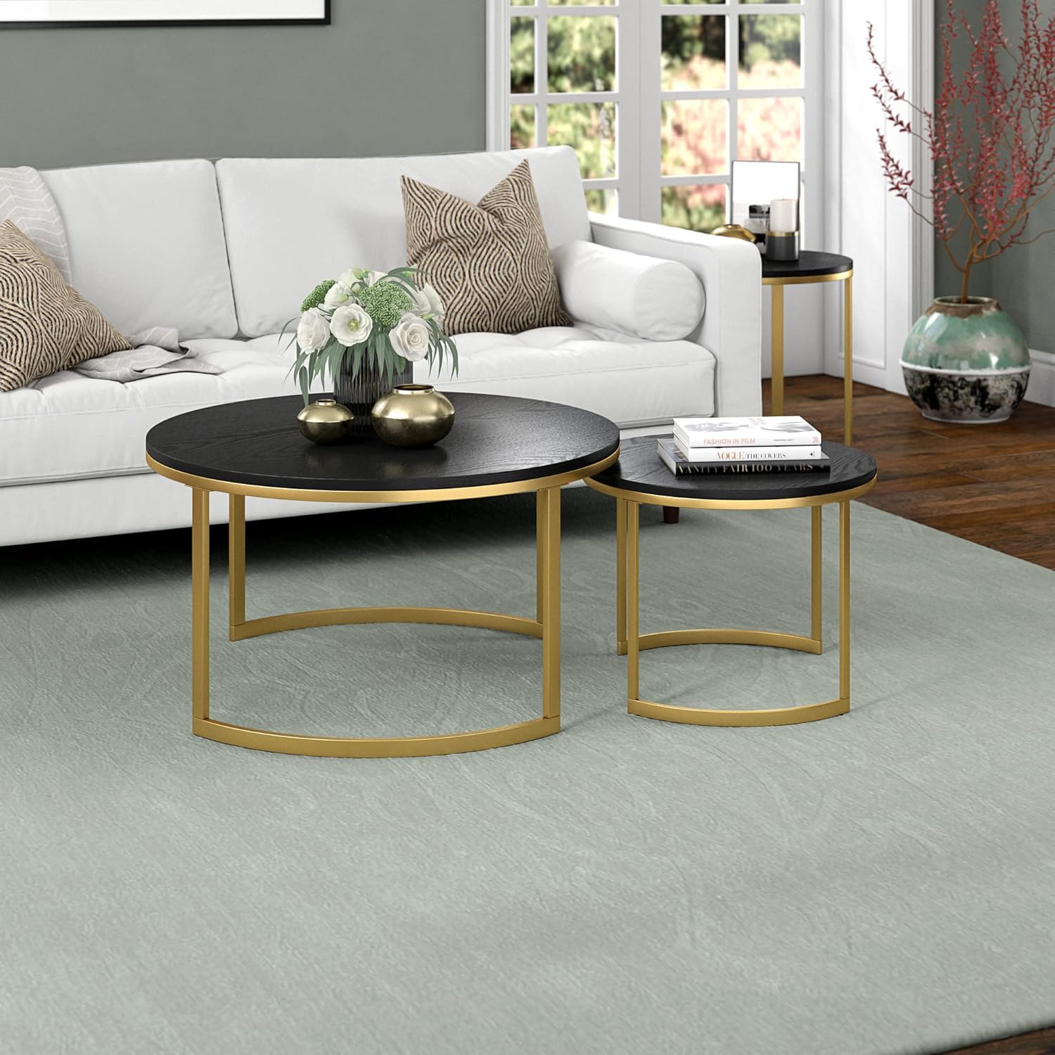 How We Styled the Henn&Hart Nested Coffee Tables for Our Space