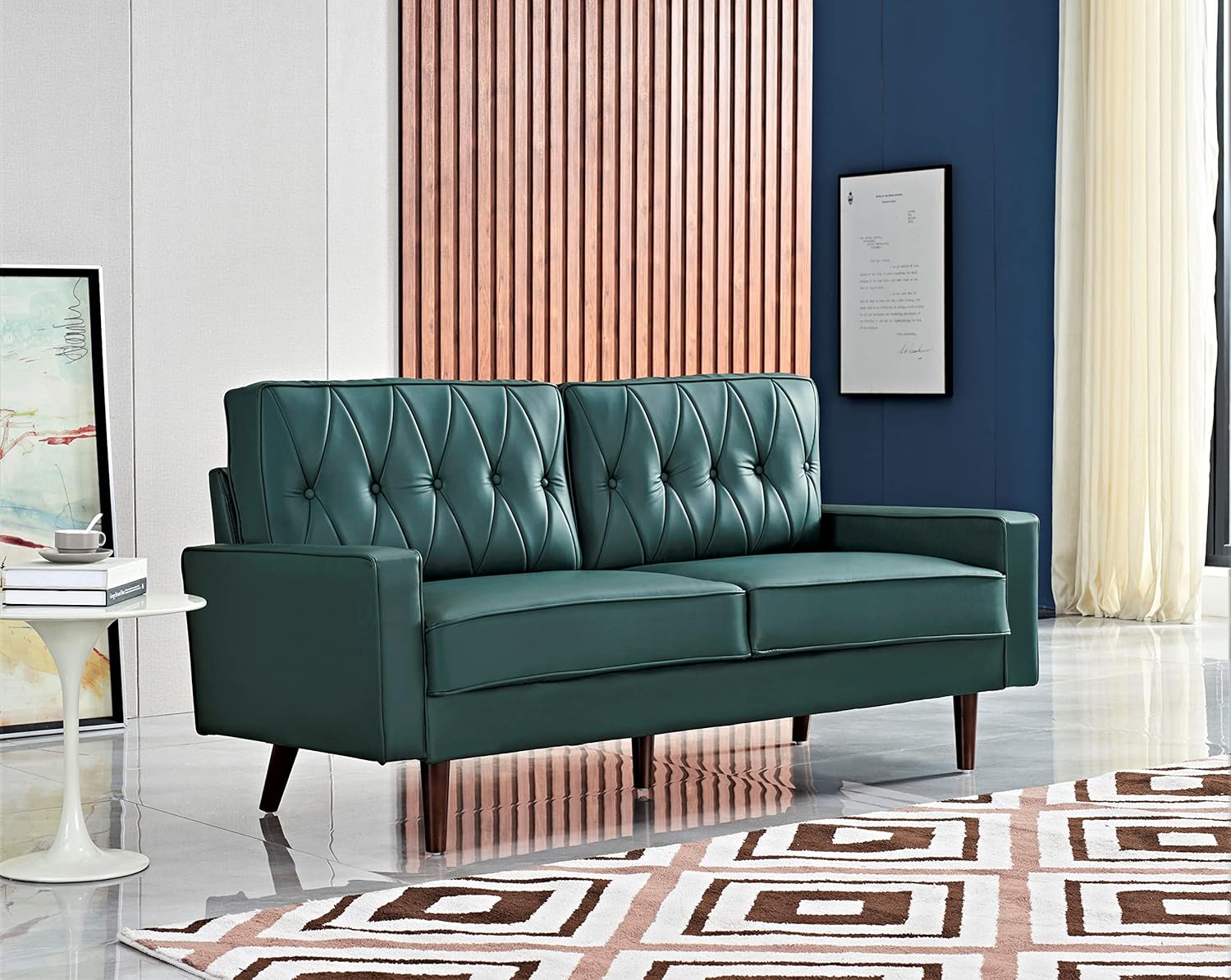 Our⁤ Take on Container Furniture's Stylish ‍Blue Green Faux Leather Set