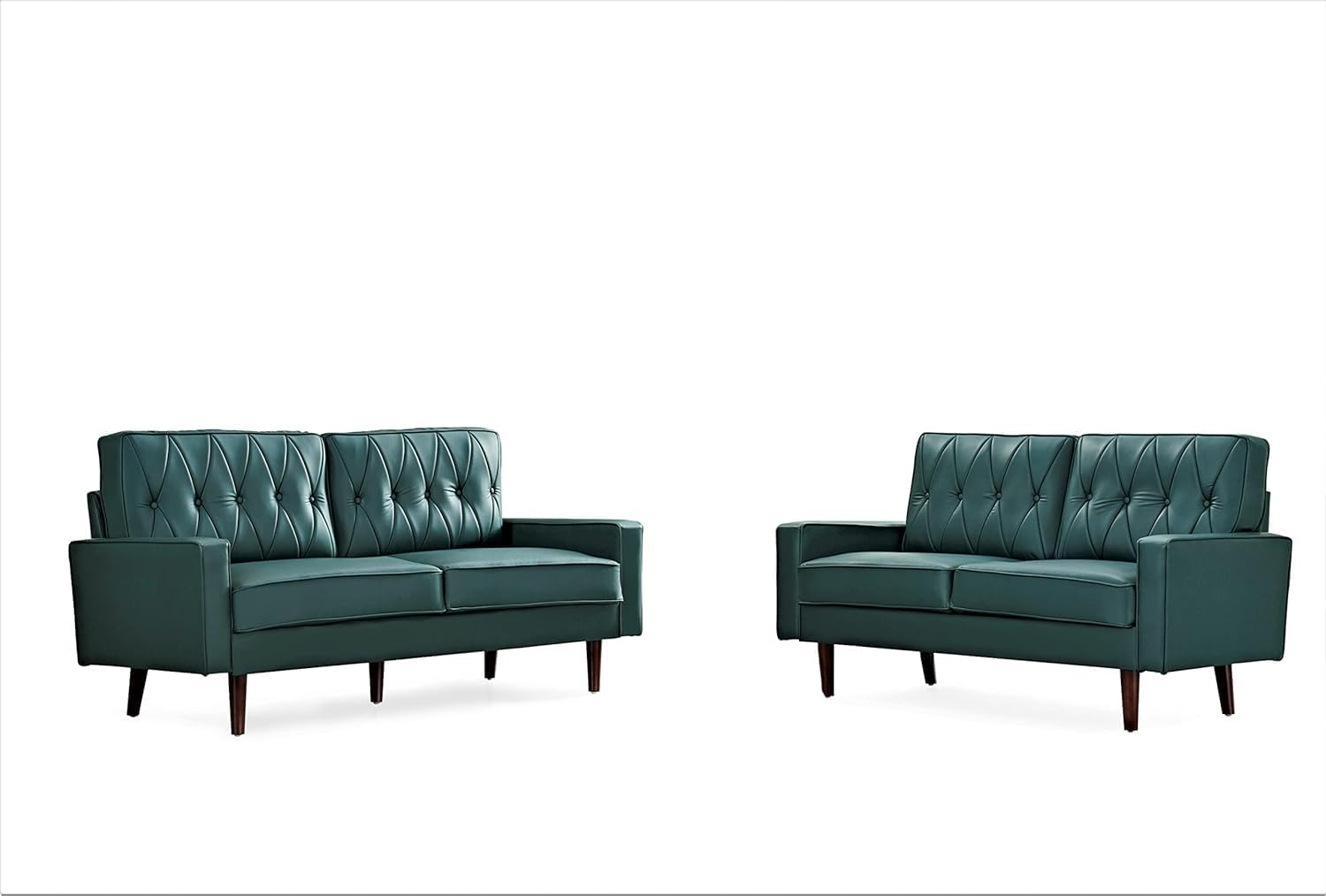 Our Take on Container ‍Furniture's Stylish‌ Blue Green Faux Leather Set