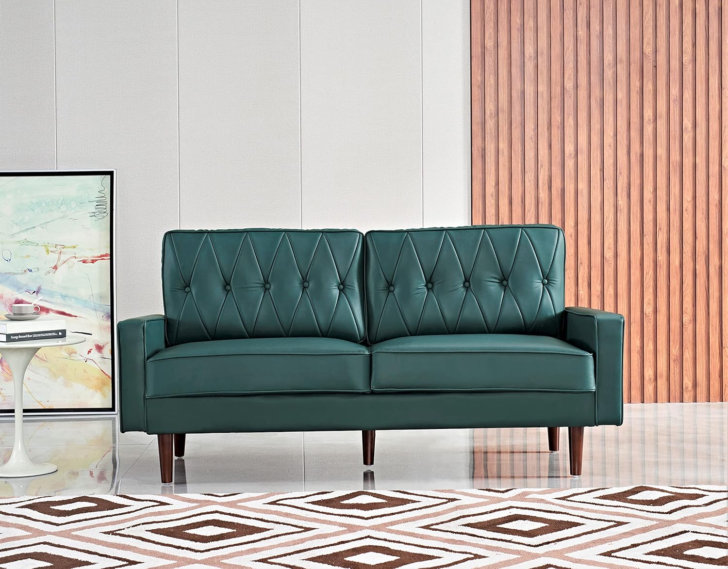 Our ‍Take on ​Container Furniture's Stylish⁢ Blue ⁢Green Faux Leather Set