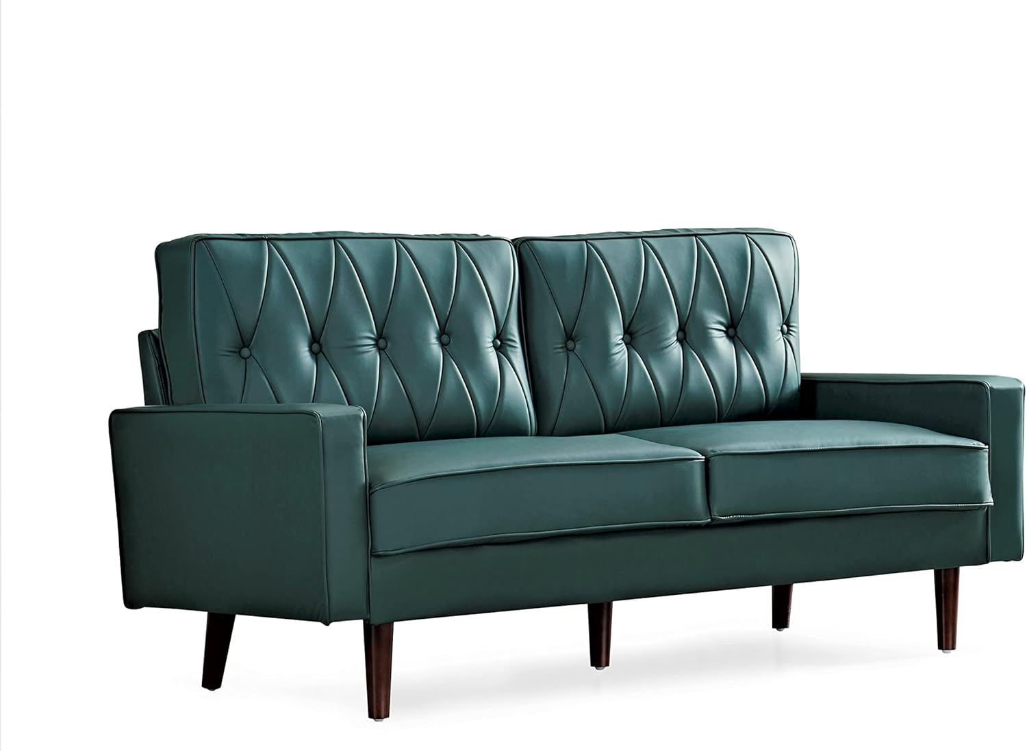 Our Take on Container⁣ Furniture's Stylish blue​ Green Faux Leather Set