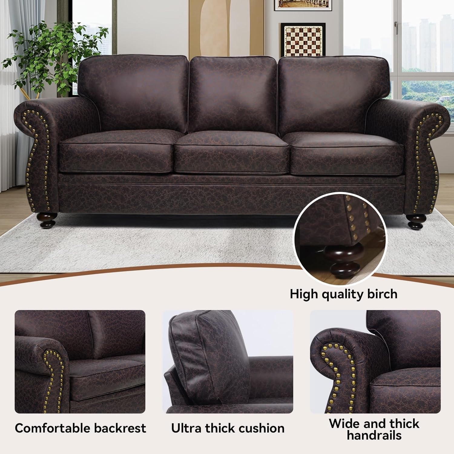 Why We Love the 88''‌ Rivet Mid-Century Couch for Our Home