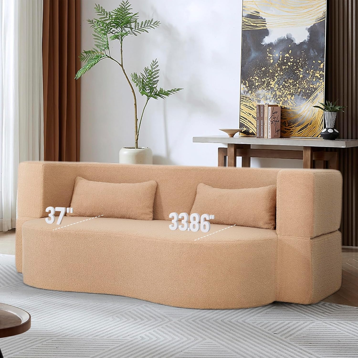 Our Take on Polibi's Space-Saving 2-in-1 Teddy Sofa Bed