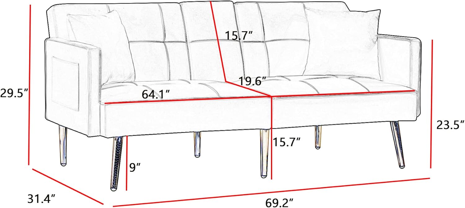 Our Honest Take on the Modern Velvet Futon ‌Sofa's Comfort & ​Style