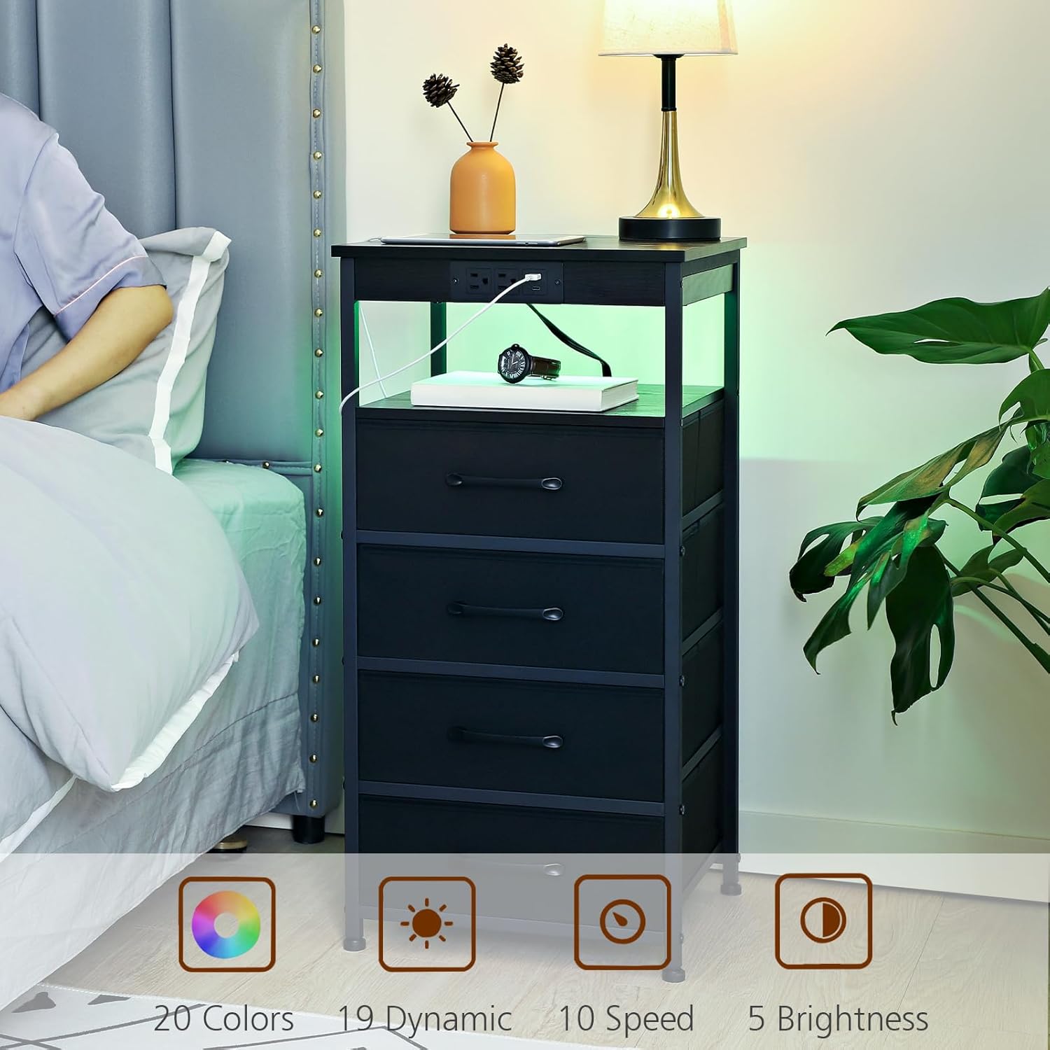 Our ‌Honest Take ‌on the LOAKEKEL Black Night Stand Set: Pros & Cons