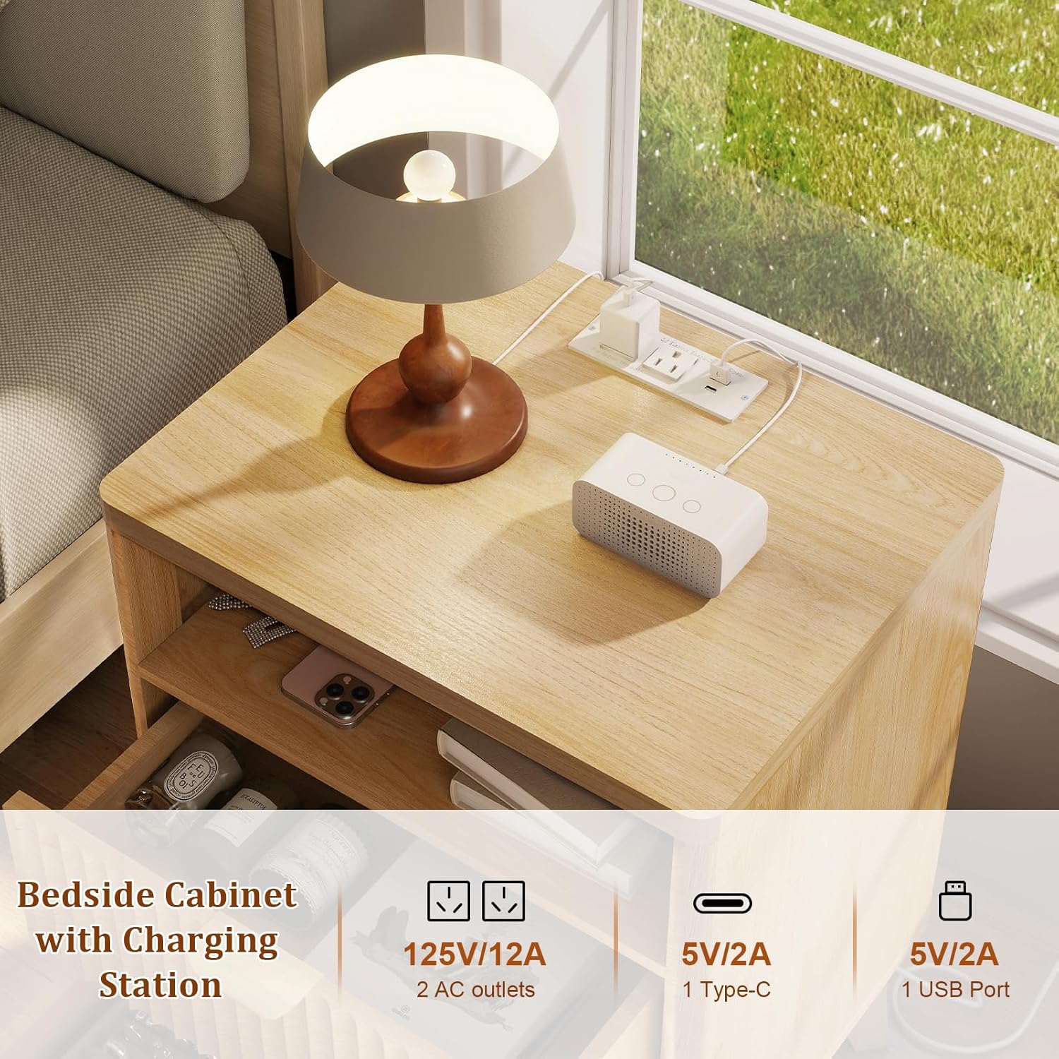 Why We Love the LYNCOHOME Fluted Nightstand ​Set's Style & Function