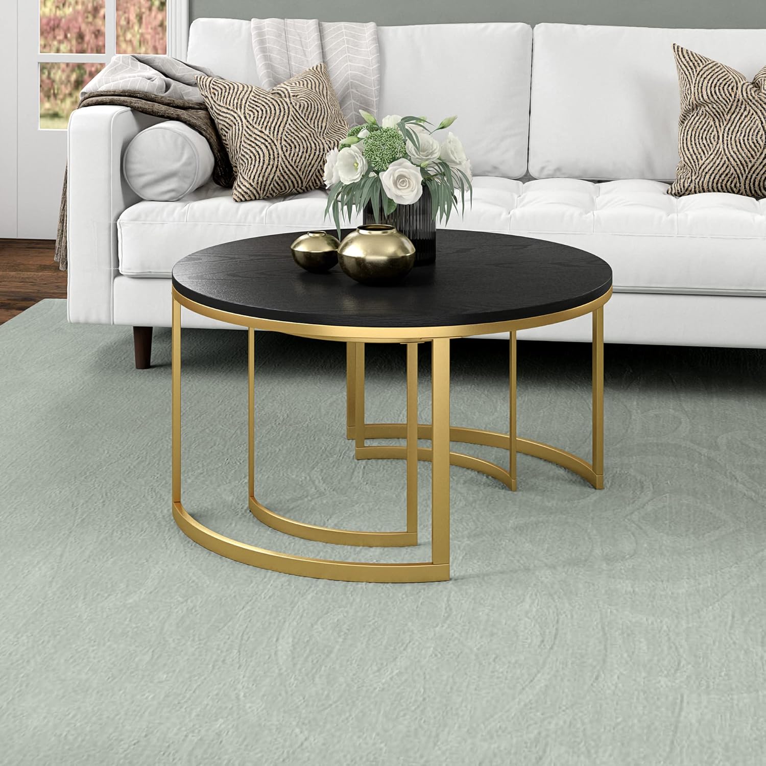 How We Styled the Henn&Hart Nested Coffee Tables for Our Space