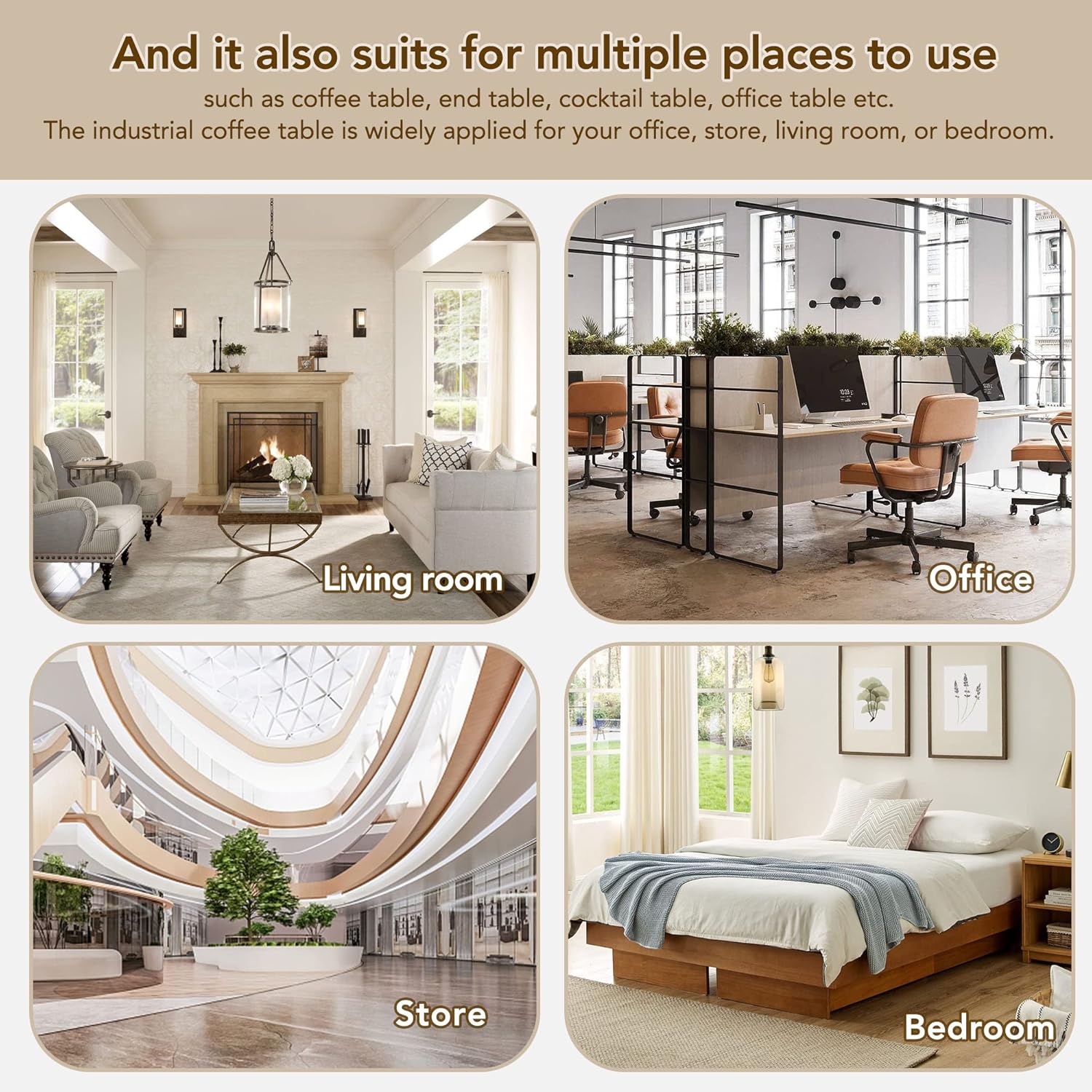 Why We ⁢Love our Modern‍ Rustic Wood & Metal Coffee Table