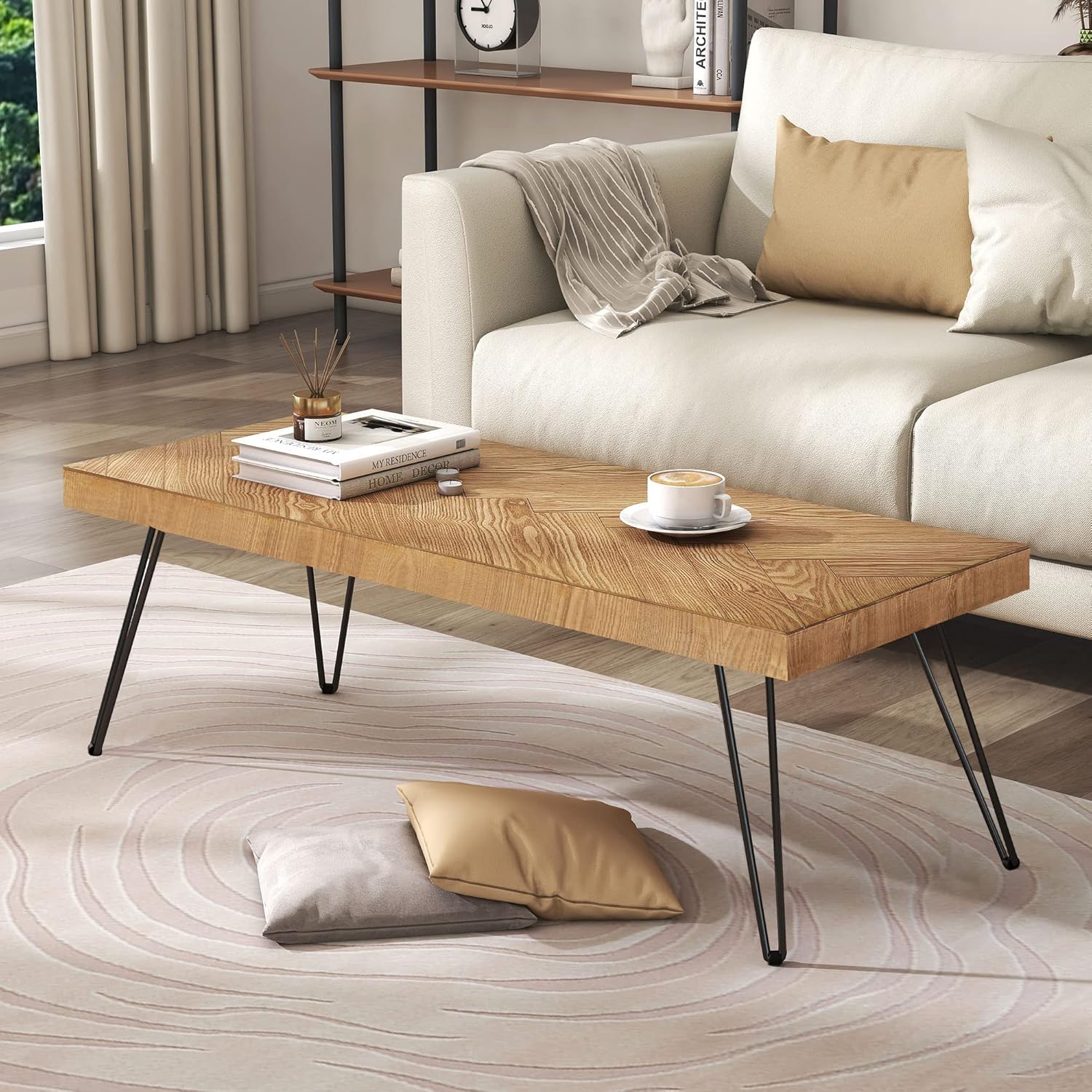 Why We Love Our Modern Rustic ​Wood & Metal Coffee Table