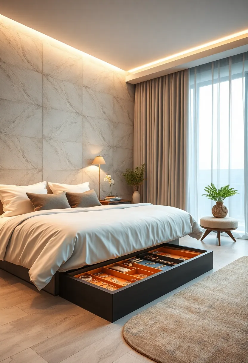 Incorporate an under-bed storage ⁣box with compartments to safely store seasonal or less frequently worn valuables