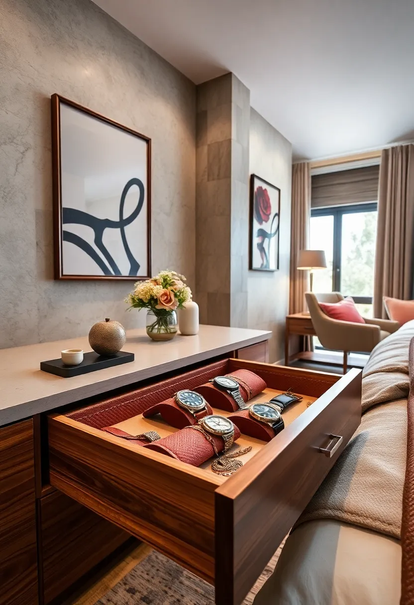 Store ​watches in a ‌cushioned leather‌ roll‍ that fits ‍neatly inside ‍your bedroom drawer ‍for protection and style