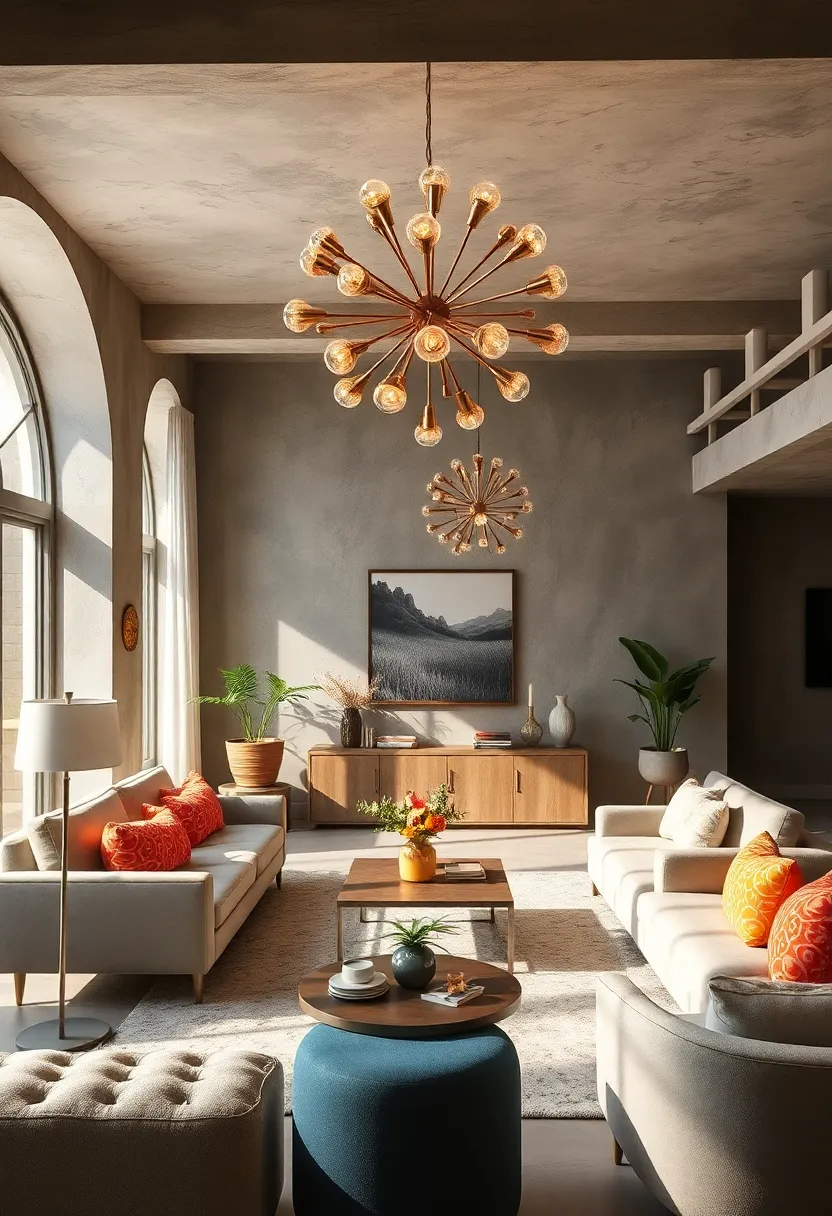 Mid-century Modern ‍Sputnik⁤ Inspired Light​ Fixture