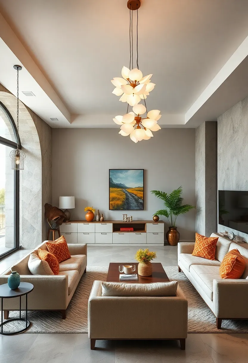 Elegant ⁤Shell and Capiz‌ Disc Hanging Light