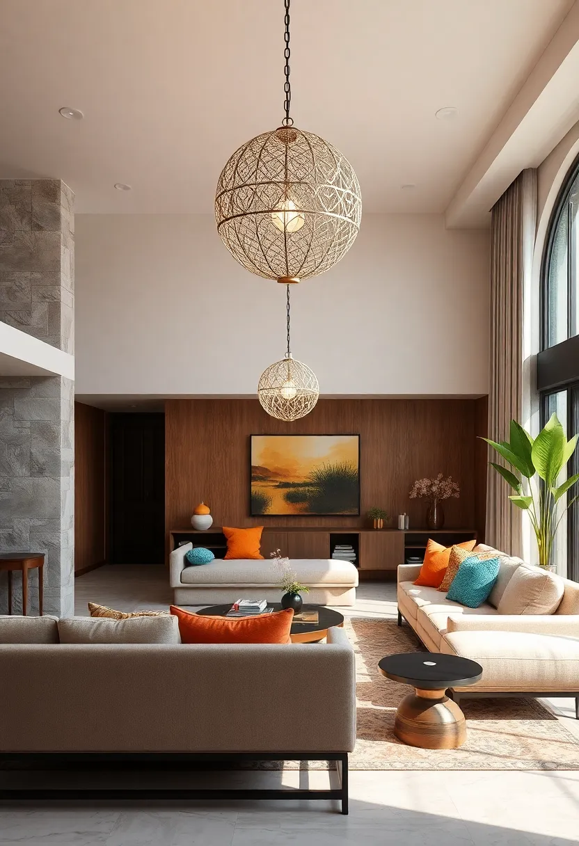 globe-Shaped Lantern ‌with Intricate Filigree design