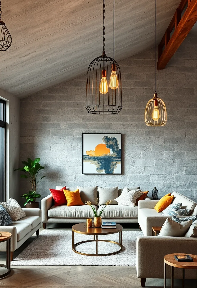 Industrial‍ Chic ​Cage Pendant‍ with Edison ⁢Bulbs