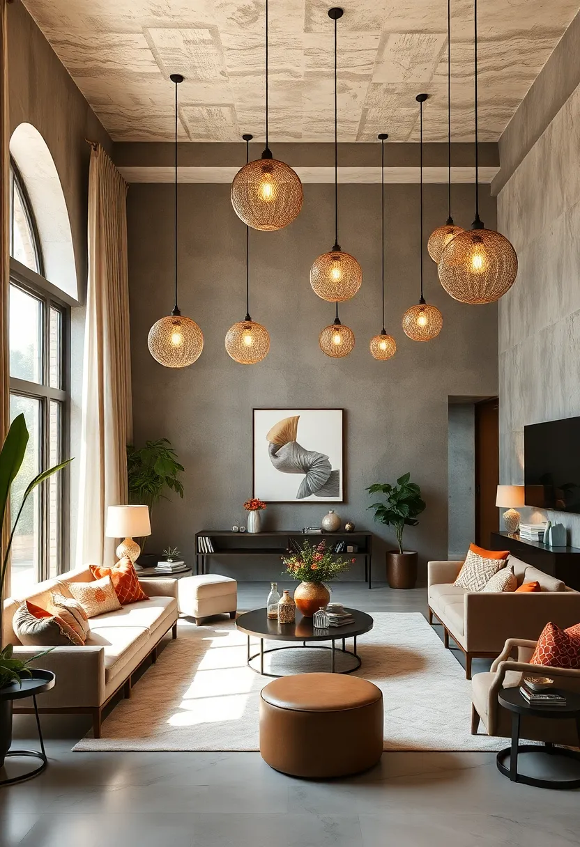 Eclectic mix of Ceramic and Glass⁤ Orb Pendants