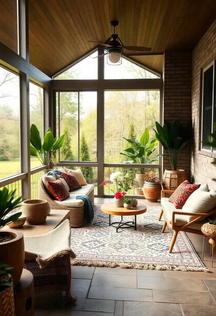 Combine a swing‍ chair and a bohemian shag rug to craft a whimsical nook perfect for‍ lazy afternoons