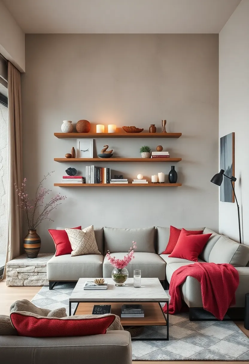 Decorate‌ floating shelves with‍ a ​mix ‍of books, candles,⁣ and small sculptures for an eclectic, curated ‌look