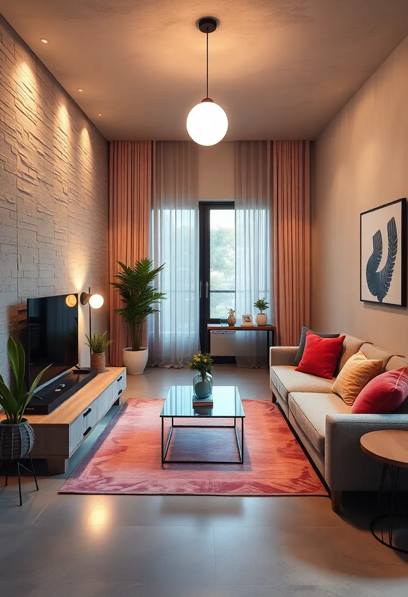 Use smart bulbs that allow you to adjust brightness and color temperature for different moods