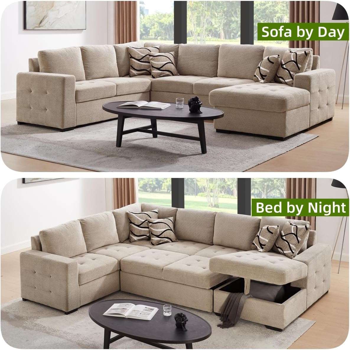 Our⁣ honest Take on⁣ the THSUPER ⁢123'' U-Shaped Sleeper Sofa