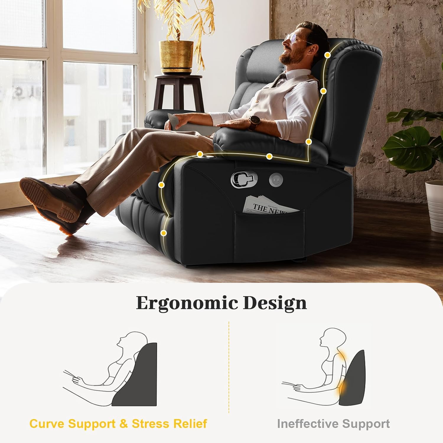 Our Honest Take: Loveseat ⁤Recliner Sofa Set with USB ​& Cup Holders