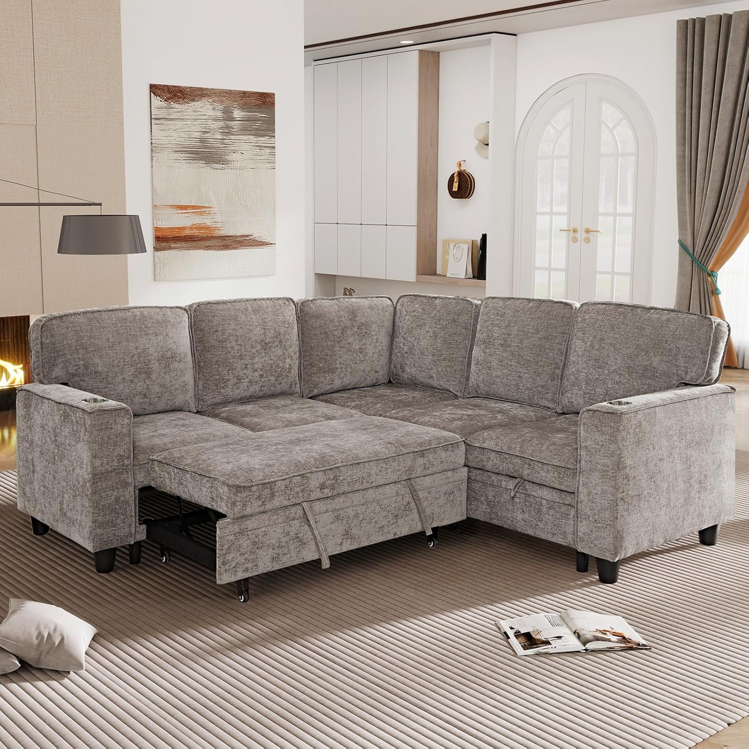 Our take on ⁤the Ball & Cast Chenille L-shaped Sofa with​ Storage​ & USB