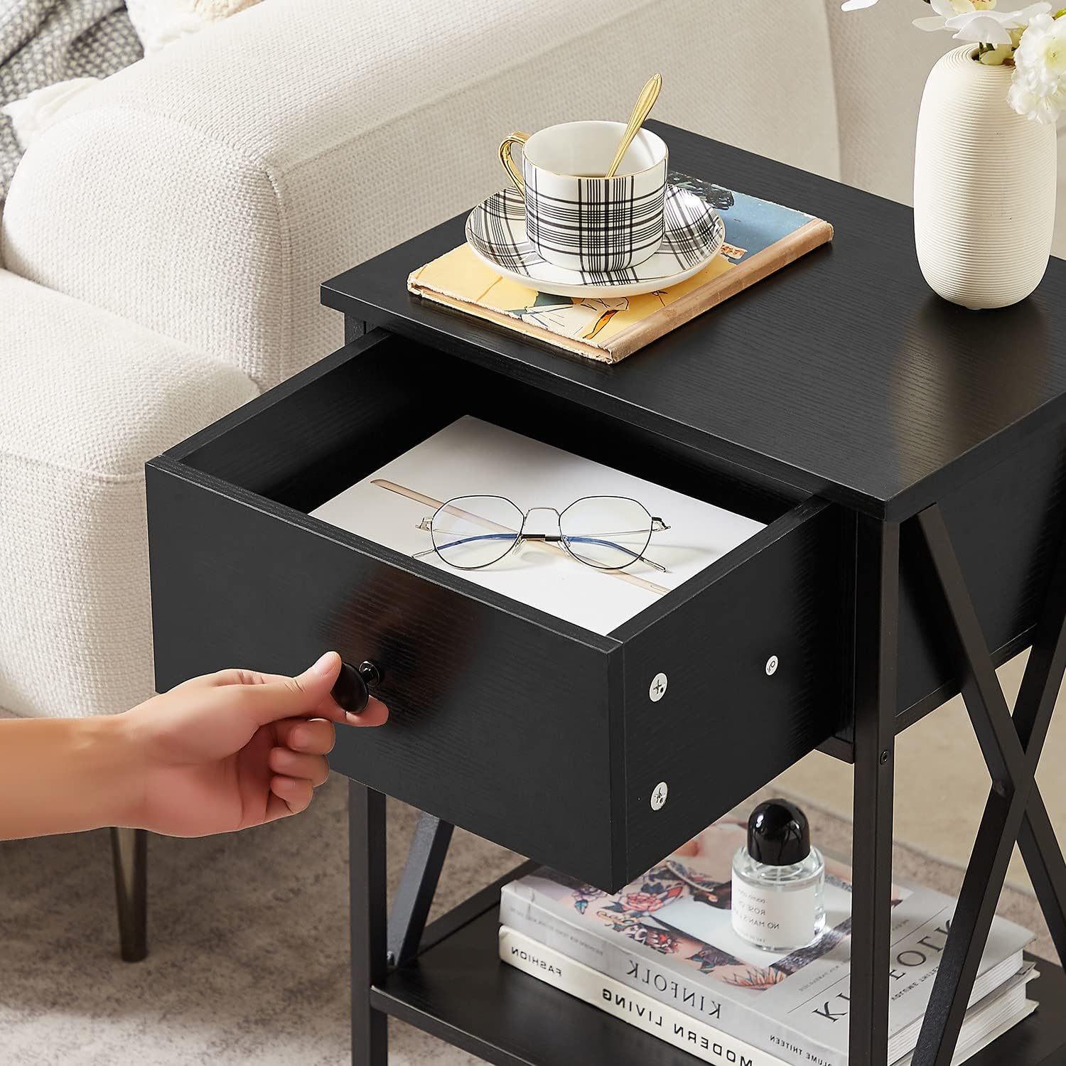 How We Organized Our Space with⁤ VECELO's Modern Side End Table