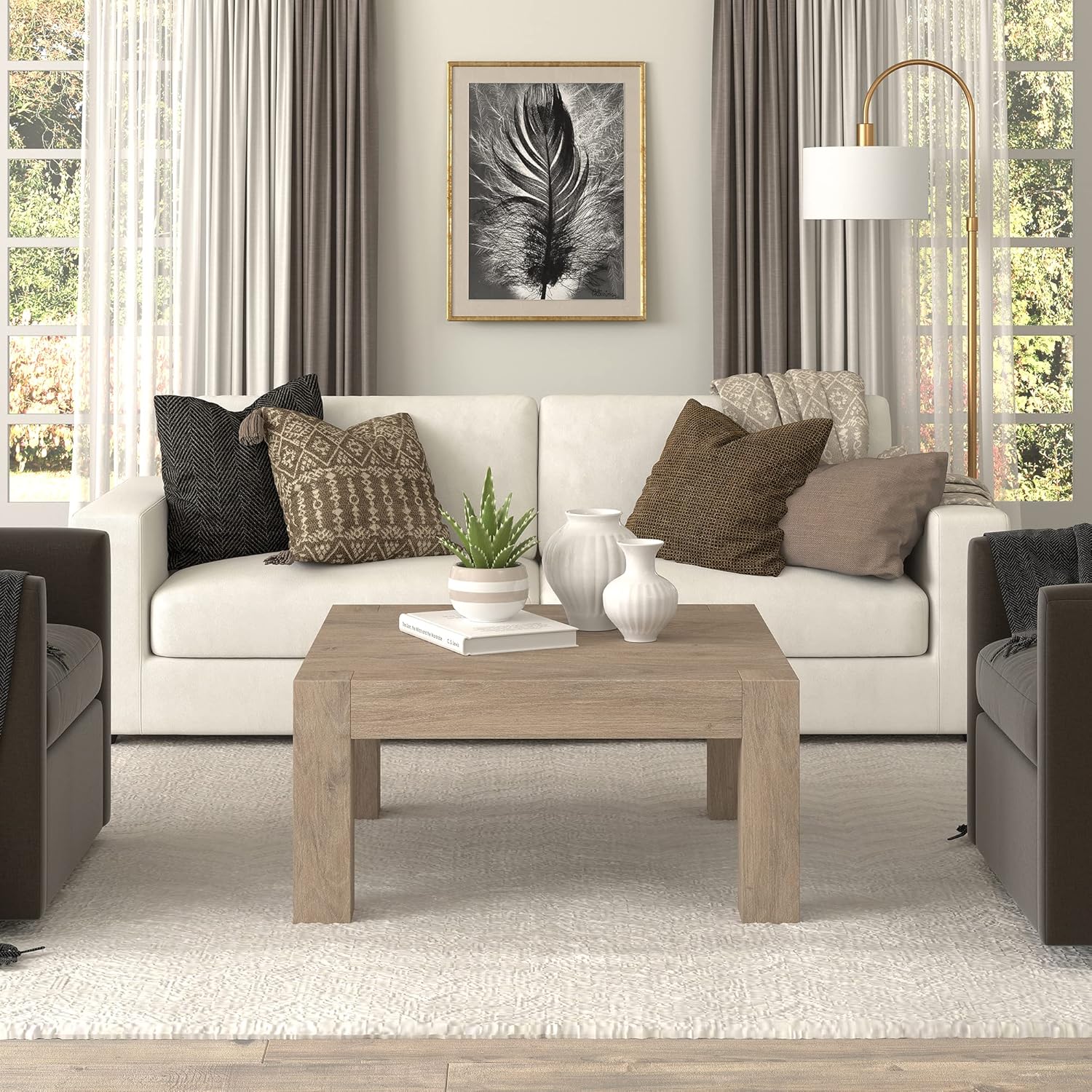 How Our ⁢Space ⁢Transformed⁤ with the Henn&Hart Grey Coffee Table