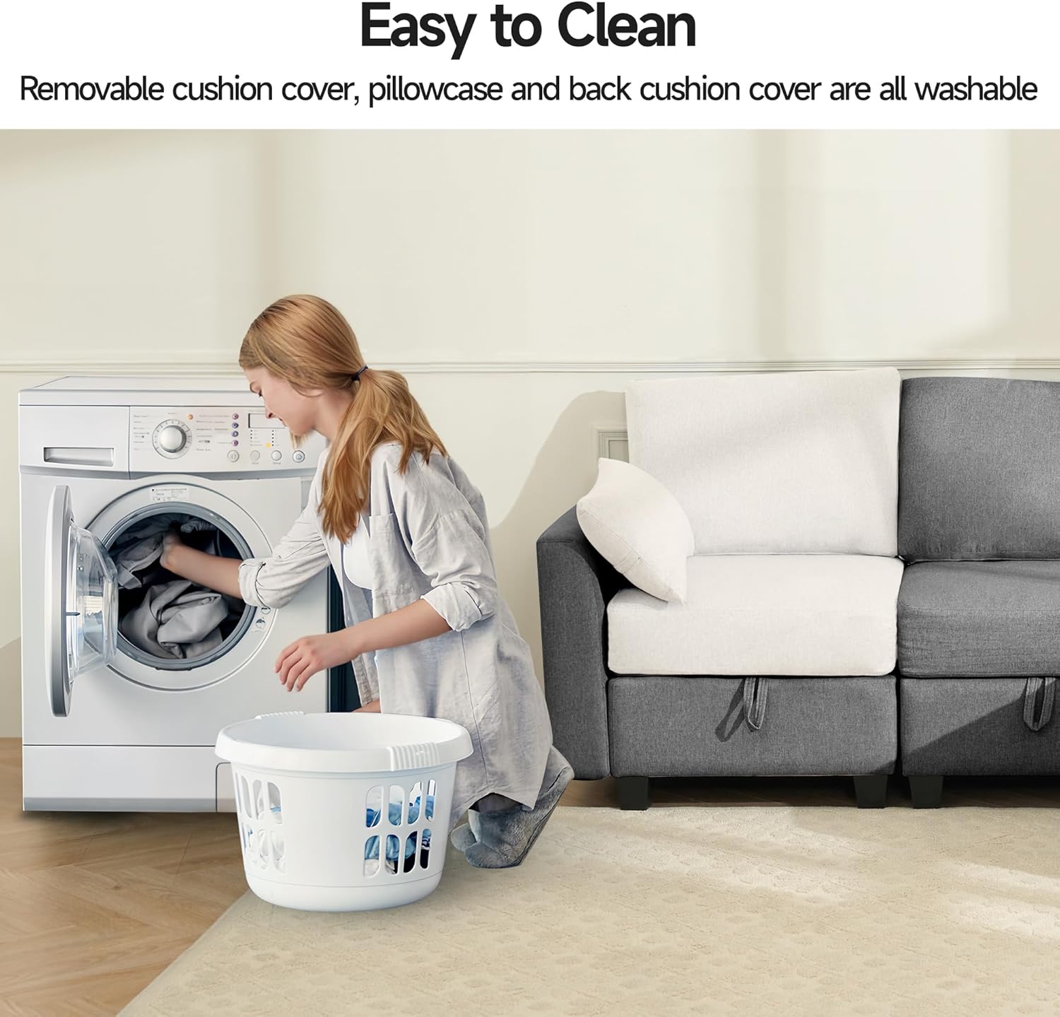 How Our Convertible Ottoman Sectional Sofa Balances Comfort & Space