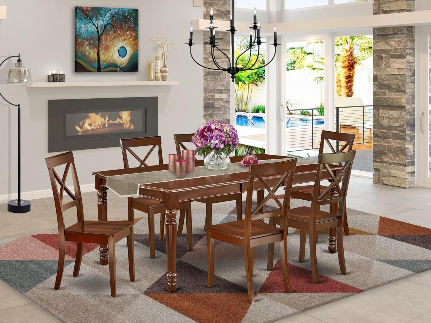 Our Take on East West Furniture's ‌Elegant 7-Piece Mahogany⁤ Set