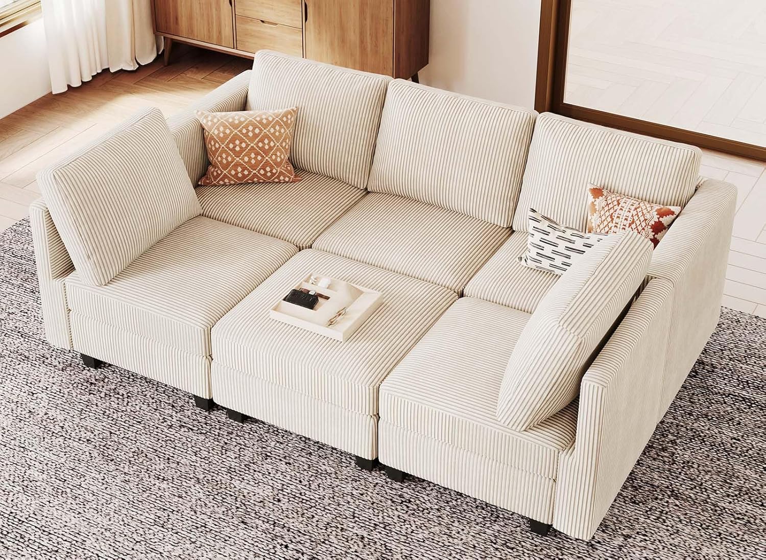 Exploring Belffin's Corduroy Swatch Kit:‍ Our Modular Couch Take