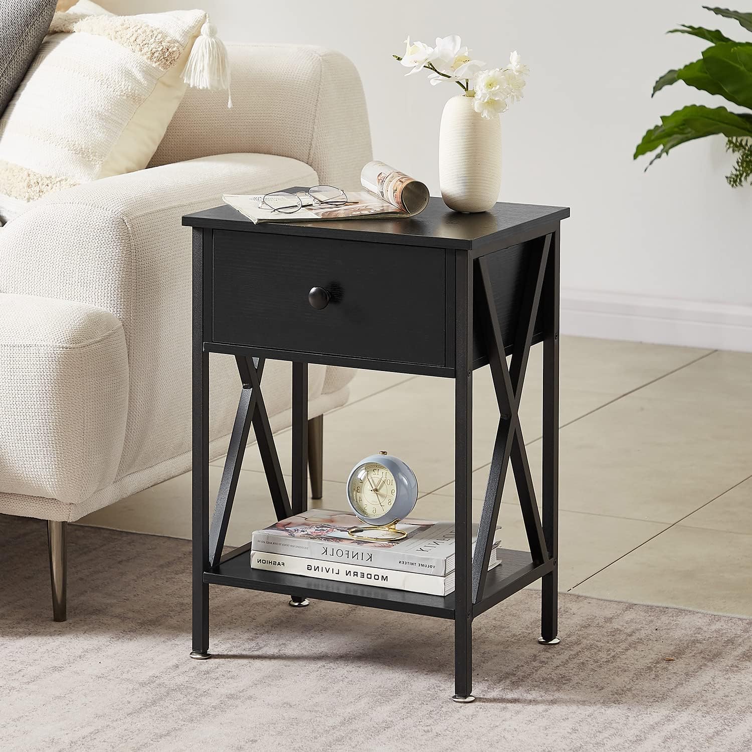 How we Organized Our Space with VECELO's Modern Side End Table