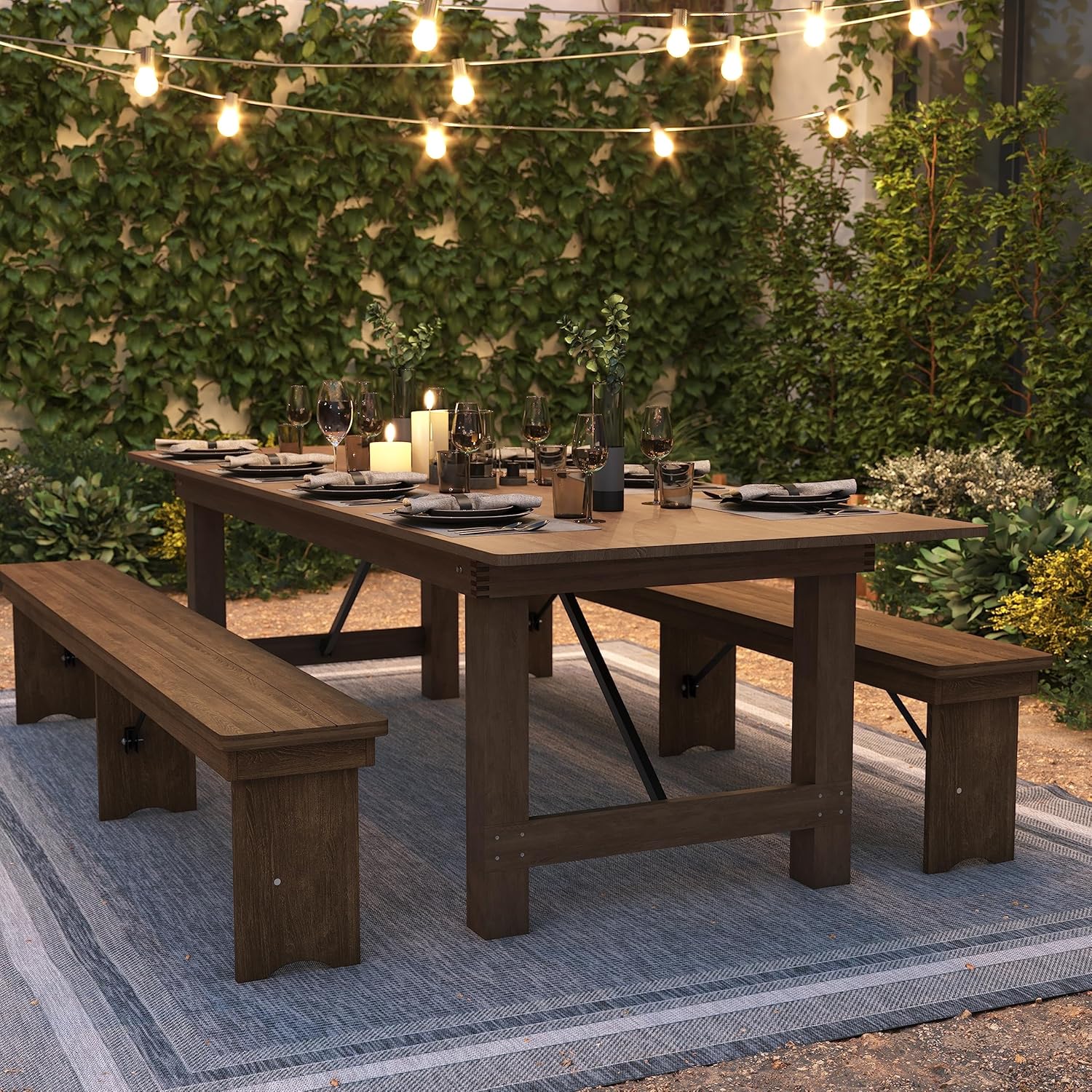 Gather 'Round: our Take on the Flash ‌Furniture Rustic Folding Table