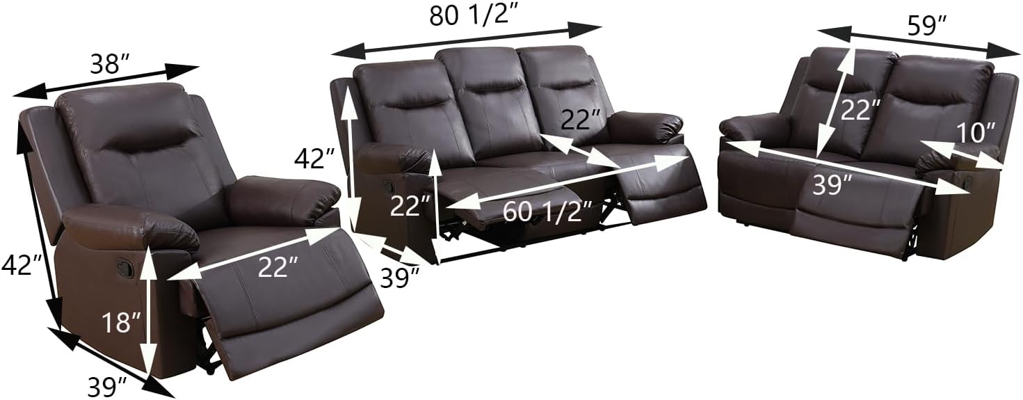 Our honest Take on⁣ the Dekmxas ⁤Recliner Sofa Set: Comfort & Style