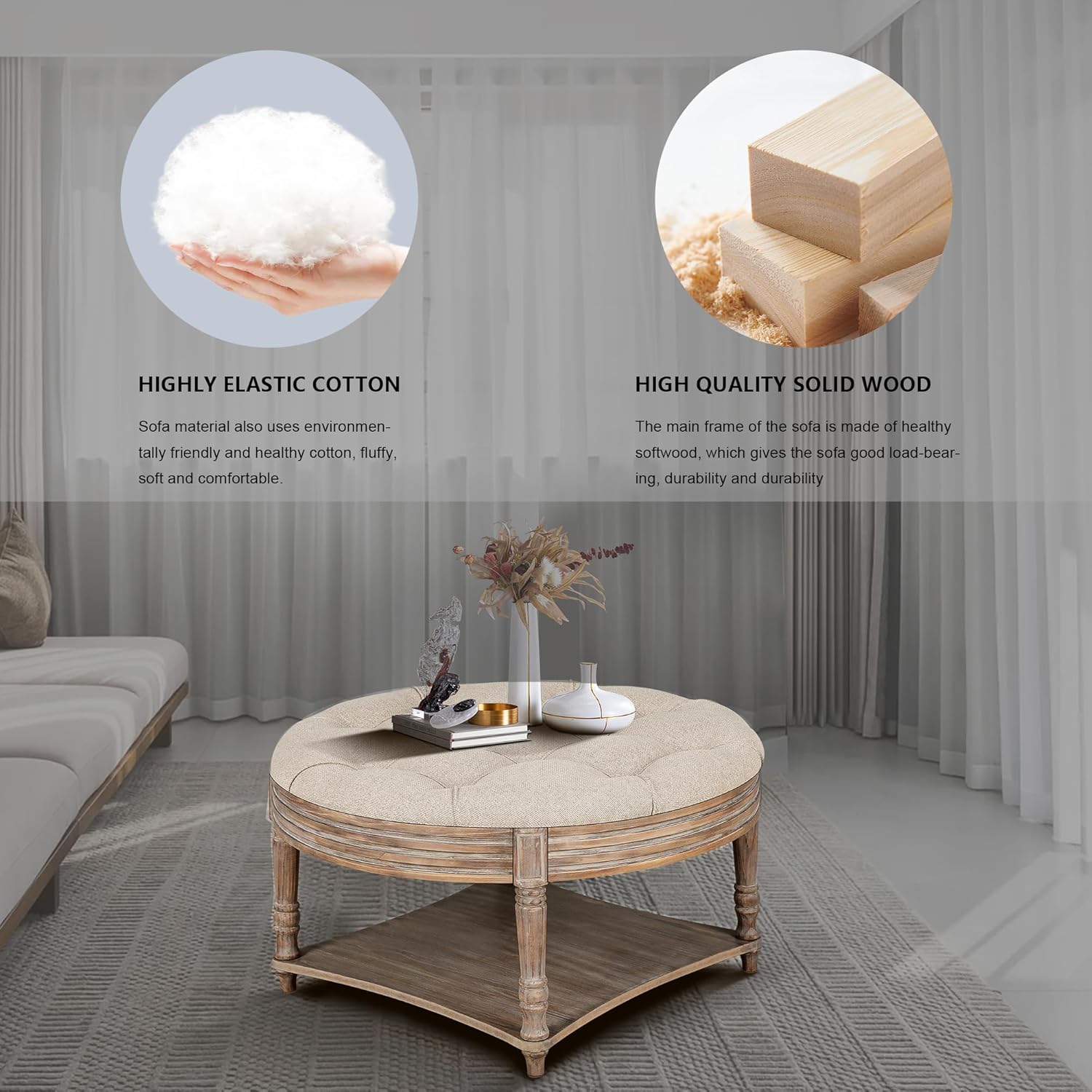 our Take on the Large Round ‍Ottoman: ⁣Stylish Storage‌ & Comfort Combined