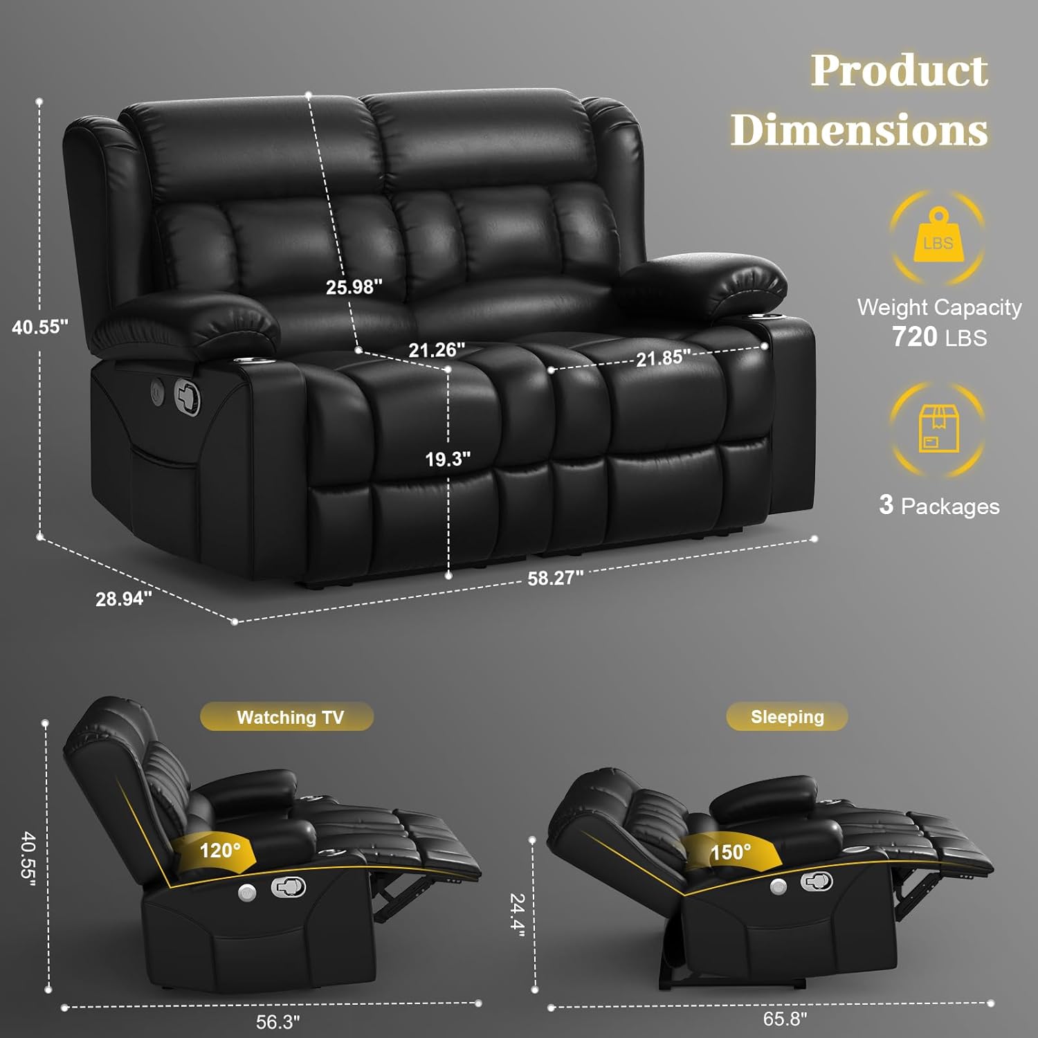 Our​ Honest Take: Loveseat Recliner Sofa Set with USB ⁤& Cup Holders