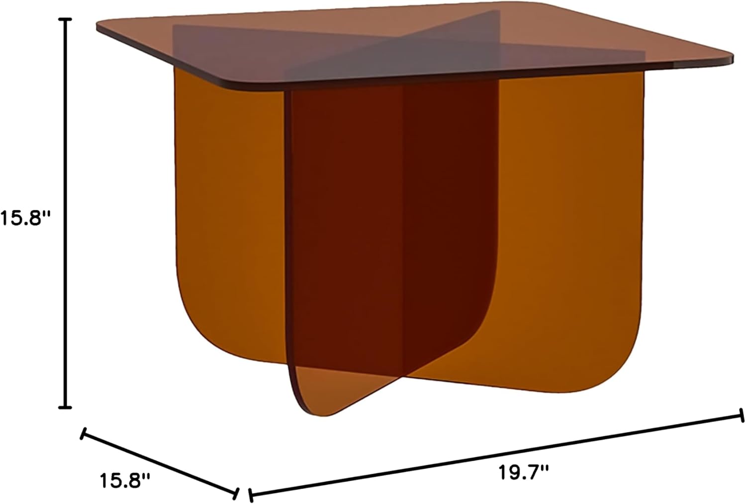 Why We Love ‍the Casa Di Lumo Acrylic Coffee Table's Vibrant Charm