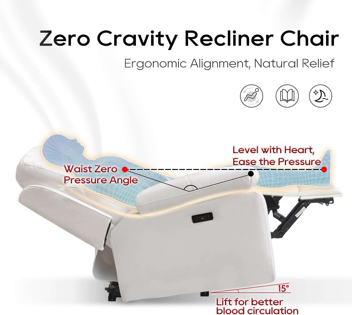 Our take on a Sleek Recliner Sofa Set with Sound &​ Wireless Charging