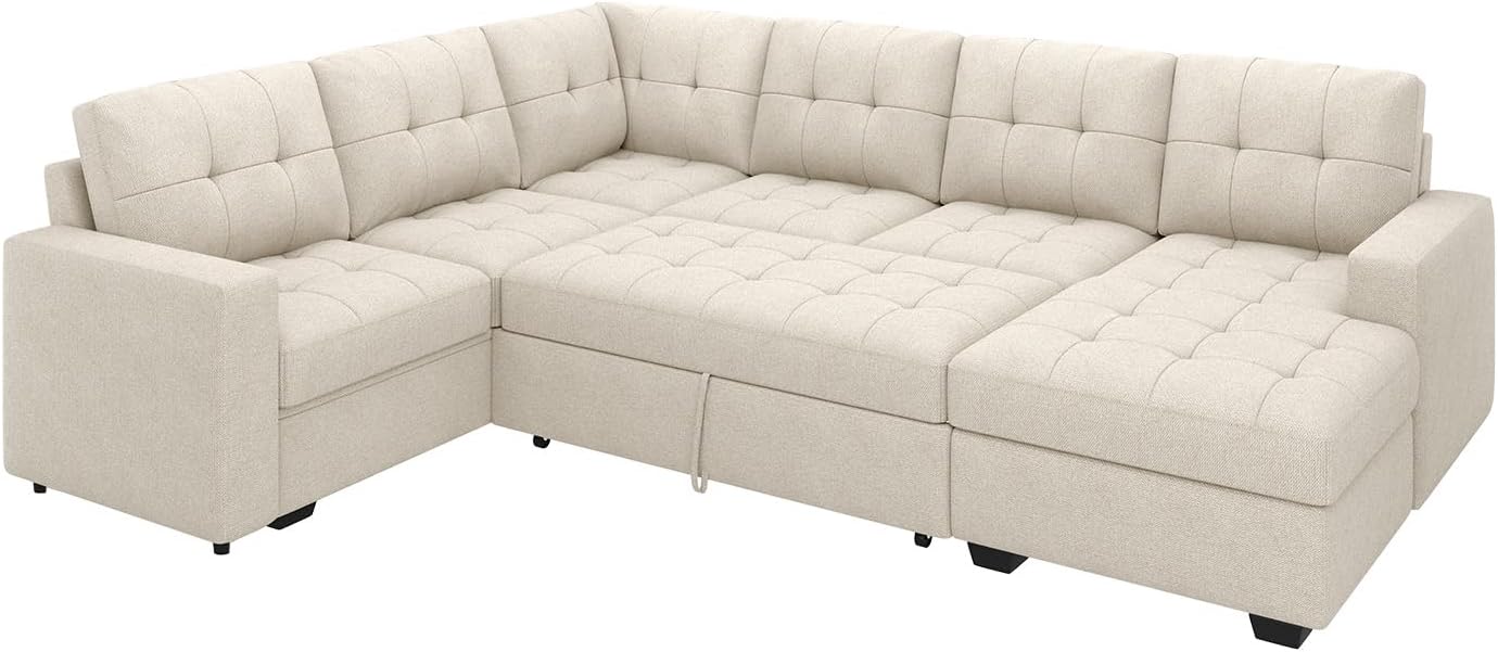 How We Experience Comfort and Space with HONBAY's U-Shaped Sofa