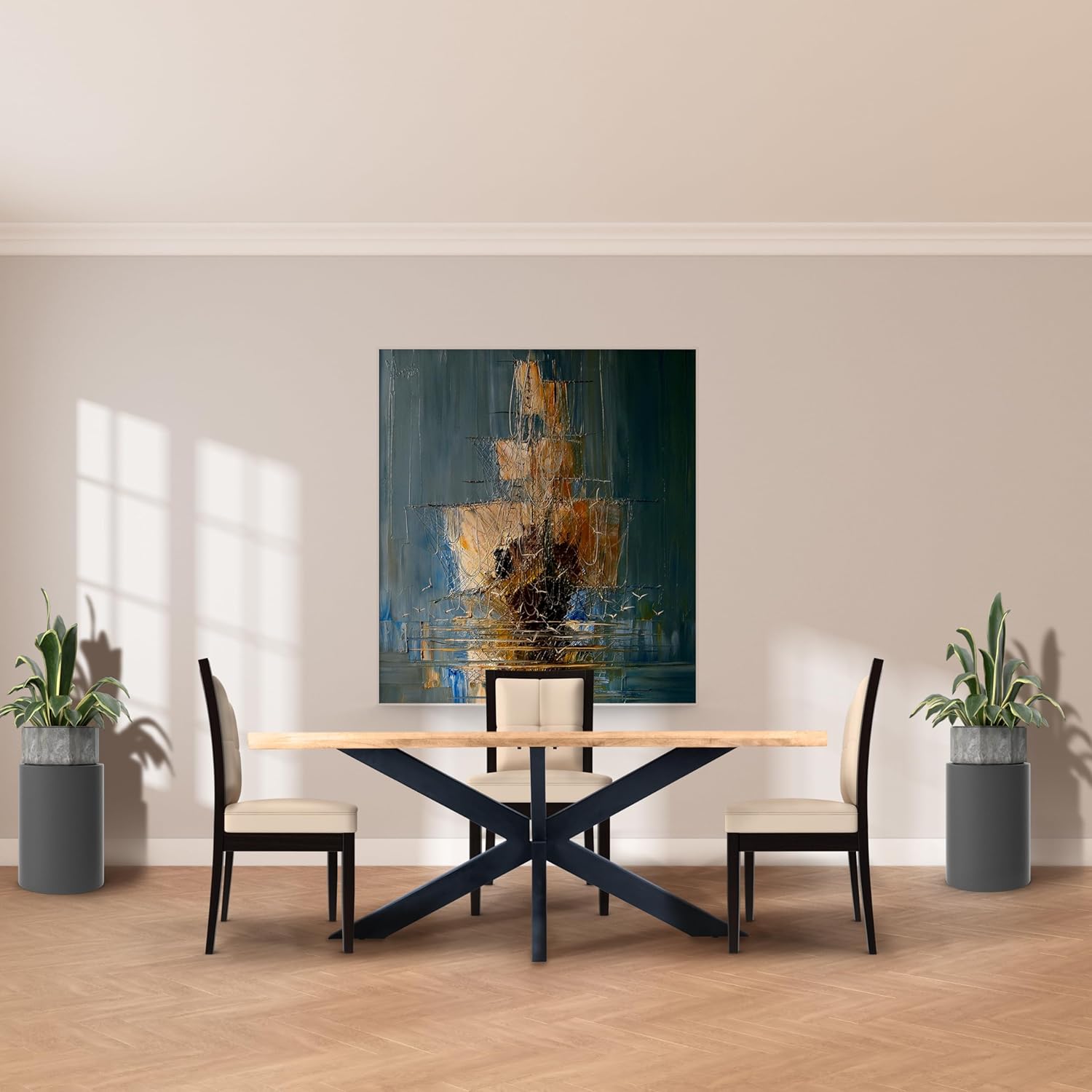 Our Take on the Mango Wood Dining Table with Spider Legs' Charm